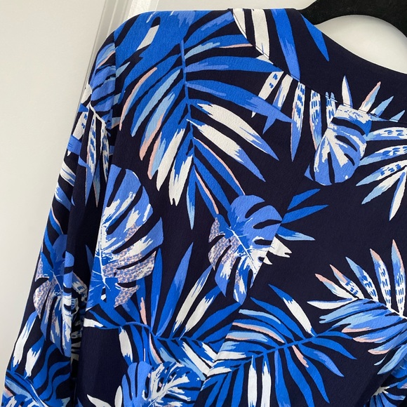 Love & Legend Tropical Print Belted Kimono Cardigan - Picture 7 of 9